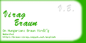 virag braun business card